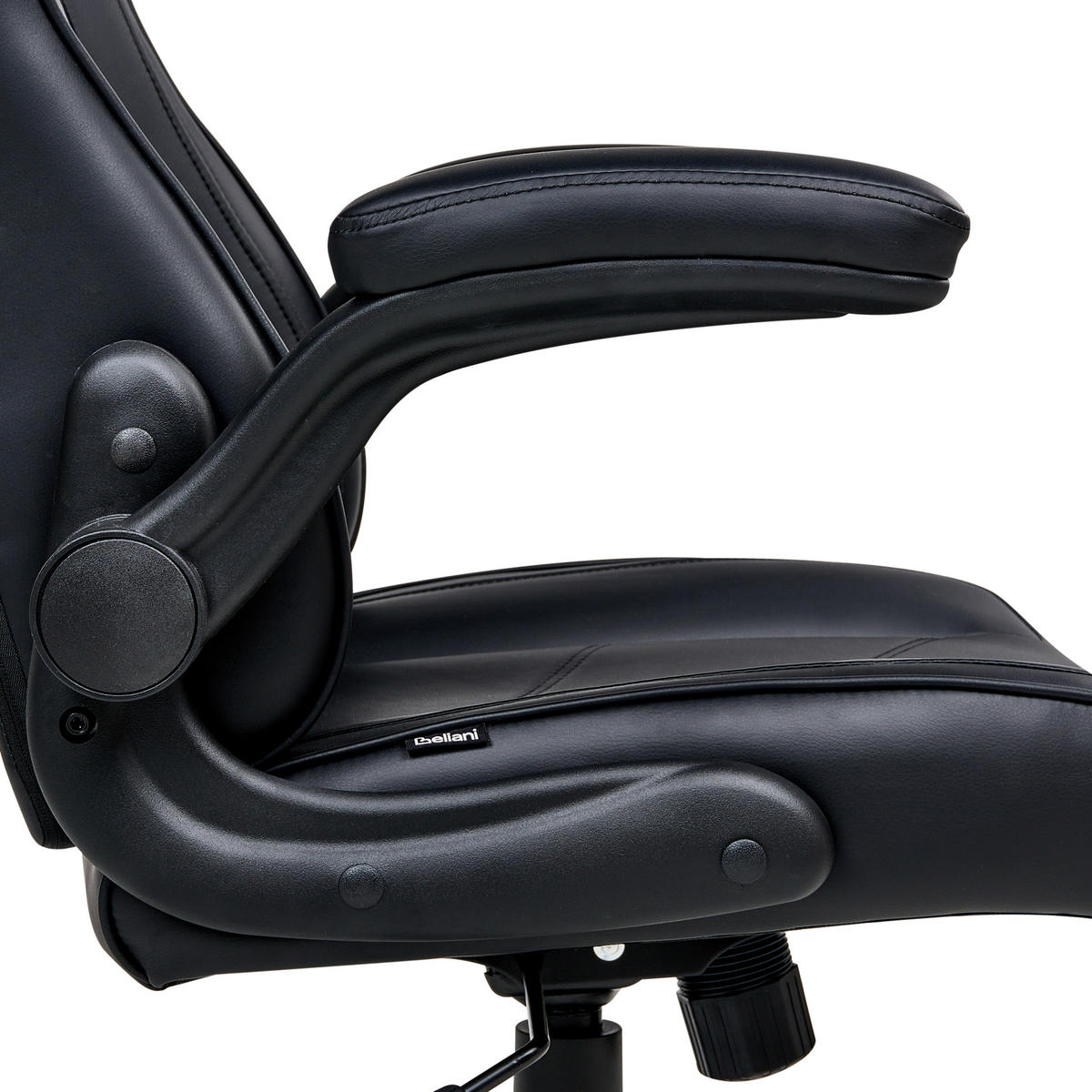 BÜROSTUHL Schwarz Triumpher - Schwarz, Kunststoff (51/115/51cm) - Beliani