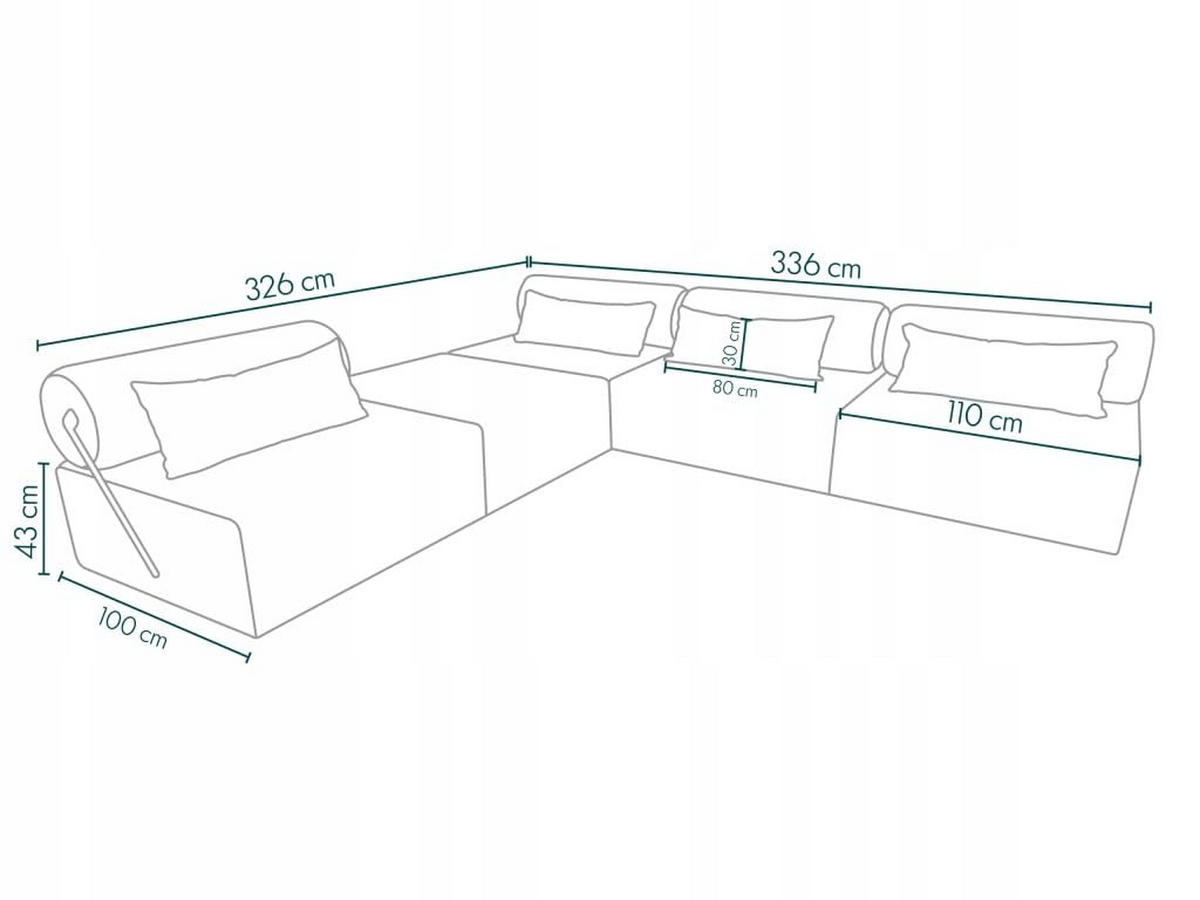 GARTENSOFA BALI L - Wetterfeste Balkonmöbel & Lounge Sofa Außen - Moderne Outdoor Couch für Garten - Balkon & Terrasse - Dunkelgrau - Dunkelgrau, Kunststoff (336/78/100cm) - Trada