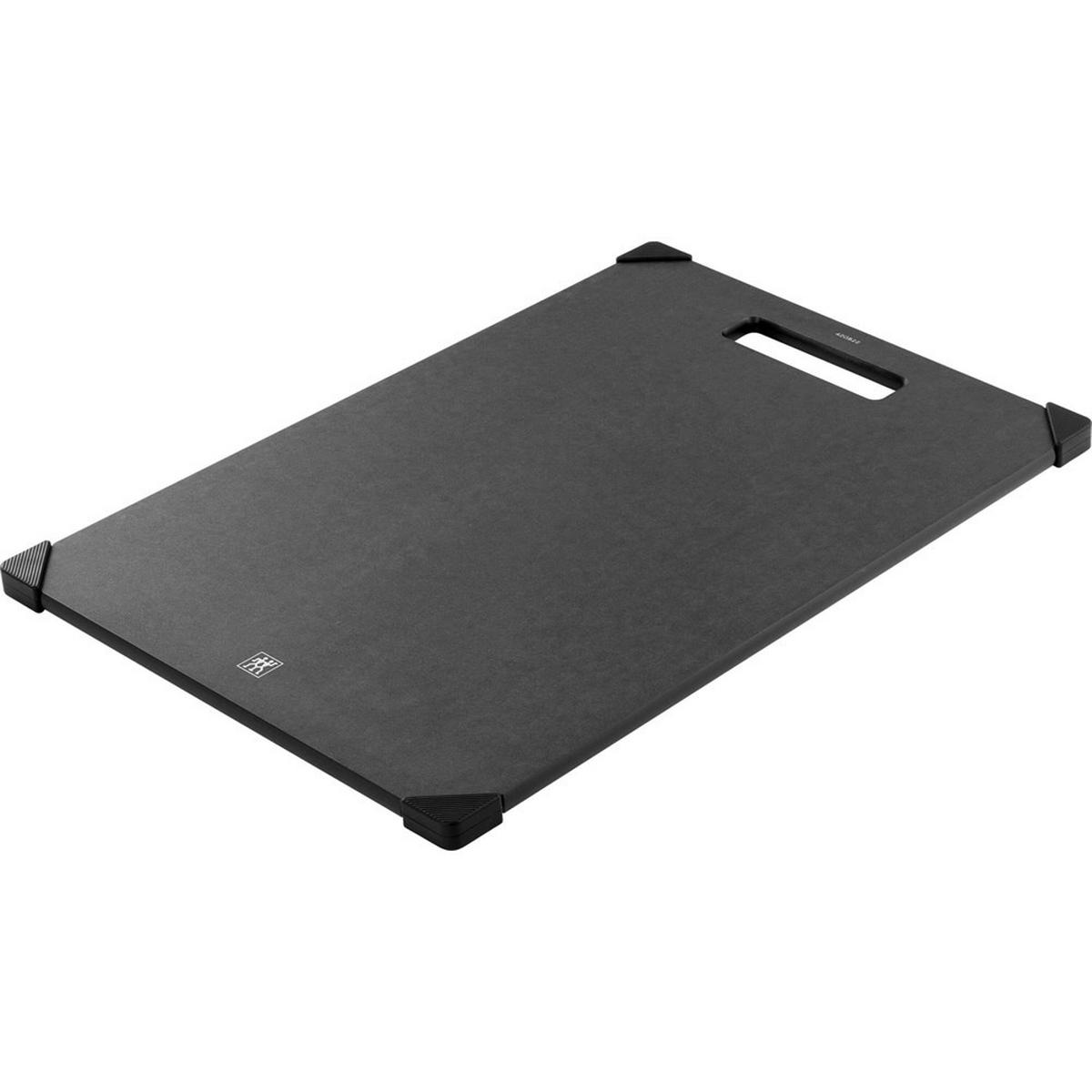 SCHNEIDEBRETT Schwarz 37/25.5/0.8 cm 1031036 - Schwarz, Holz (25.5/37cm) - Zwilling