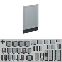 FRONTBLENDE Fame-Line Hellblau-grau 45 cm, AP Eiche - Anthrazit/Blaugrau, Holzwerkstoff (45/67.4/1.6cm) - Vicco