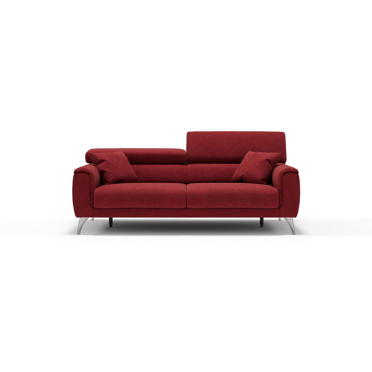 LINEARSOFA Caravaggio - Rot, Textil (199/73/102cm) - Divani.store