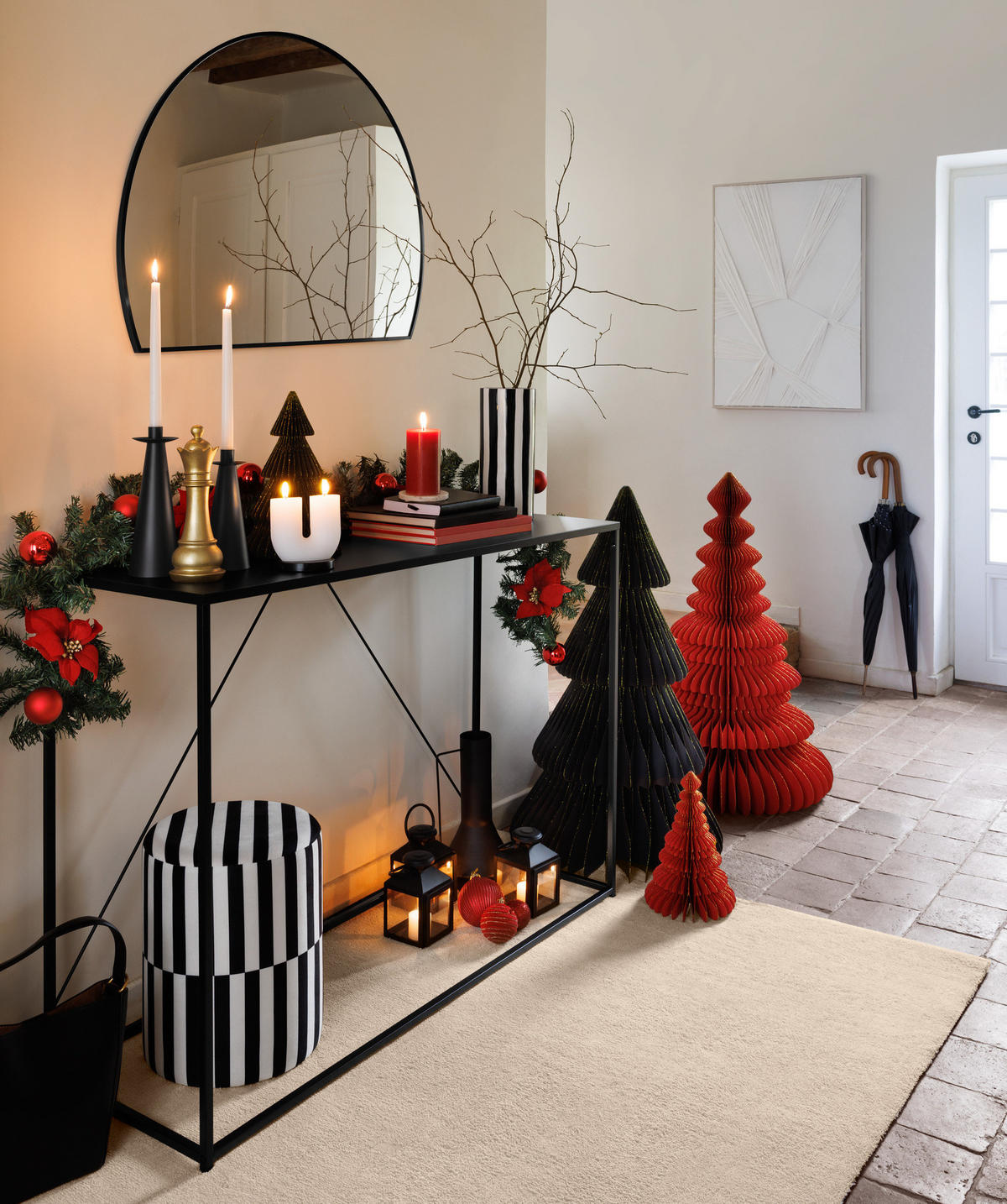 FLURSPIEGEL Metallrahmen Alice 90/1,7/65 cm - Schwarz, Metall (1.7/65/90cm) - Atmosphera Createur d´interieur