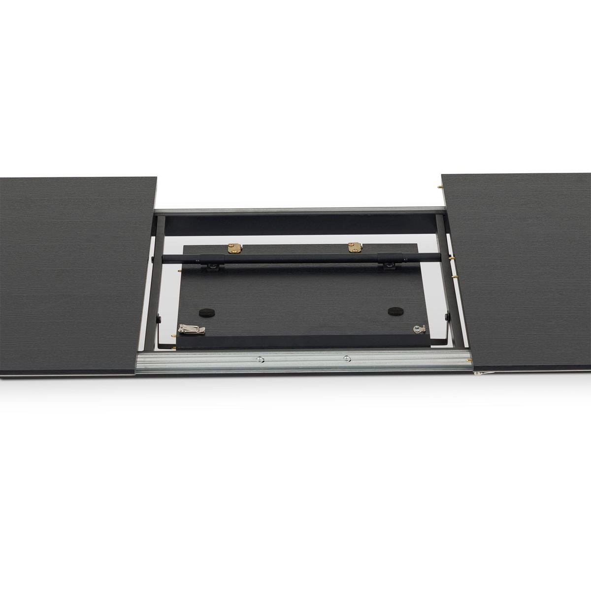 ESSTISCH ORSA schwarz - Schwarz, Holzwerkstoff/Metall (80/160/76cm) - IDIMEX