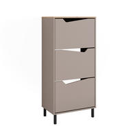 BOTNÍK NA BOTY Marelle Béžový dub/Artisan - světle šedá/šedobéžová, kompozitní dřevo (60/129.5/38cm) - Vicco