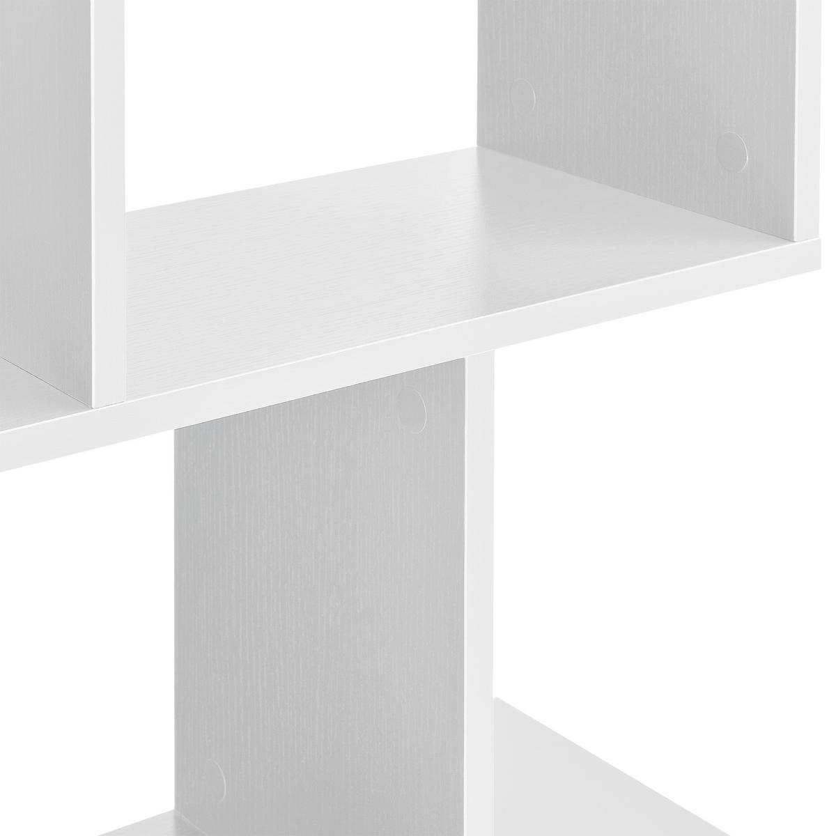 BÜCHERREGAL Brattahlid - Weiß, Holzwerkstoff (60/130/24cm) - [en.casa]