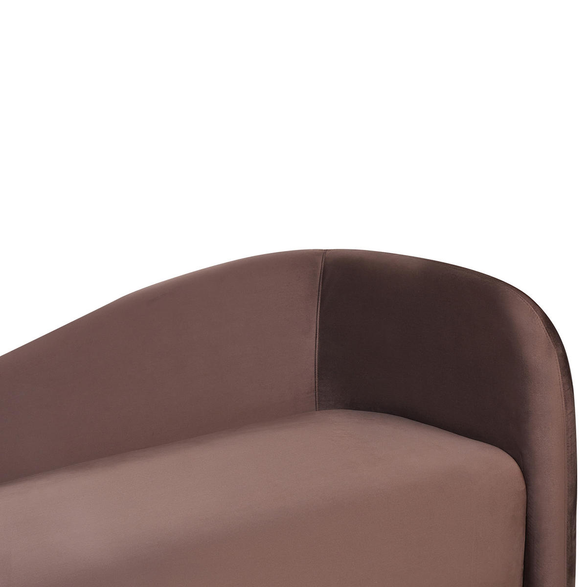 POHOVKA 3-místná Sametová látka Tmavě hnědá Veltada - tmavě hnědá, textil (205/75/90cm) - Beliani