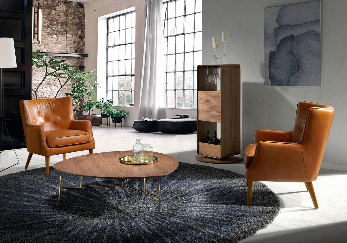 CHESTERFIELD-SESSEL Chester-Sessel aus braunem Leder 75/80/89 cm - Nussbaumfarben/Braun, Leder (75/89/80cm) - ANGEL CERDA