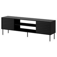 TV-LOWBOARD Cortina 180 EF - Schwarz, Holzwerkstoff/Metall (180/60/40cm) - MIRJAN24