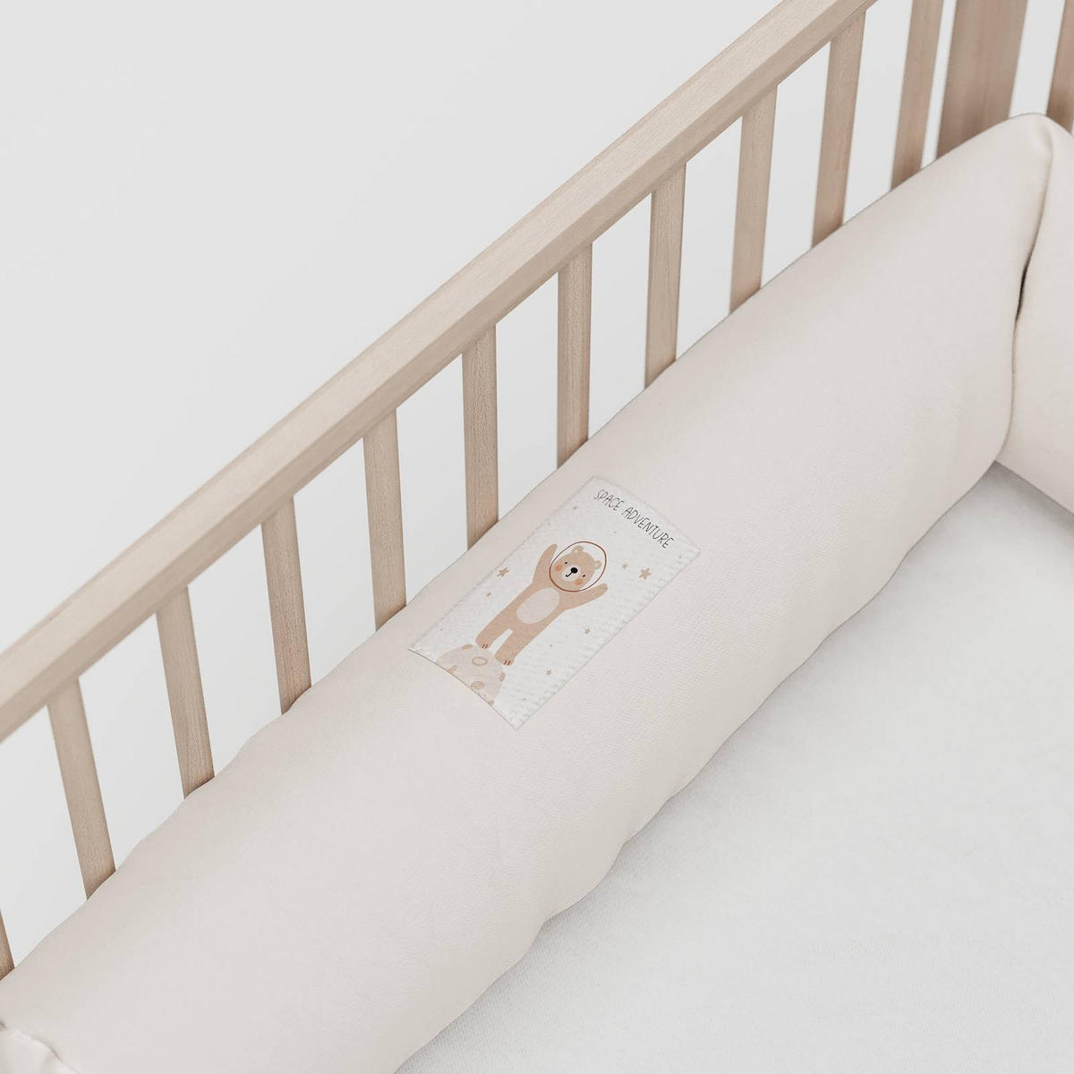 NESTCHENSCHLANGE Cozy "Space Adventure Coconut Milk" 190 cm Bettschlange - Hellbraun/Beige, Textil (15/190cm) - Sämann – make a difference.