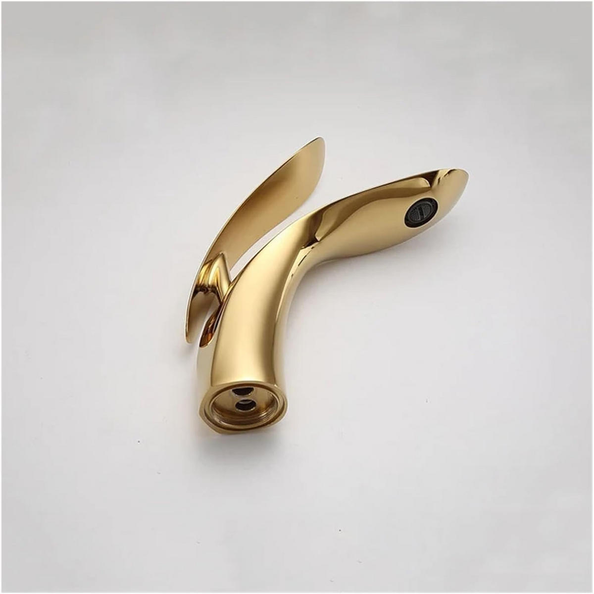 WASCHTISCHARMATUR, 19,7*18,6cm, Gold - Goldfarben, Metall (30/10/25cm) - Vallsero