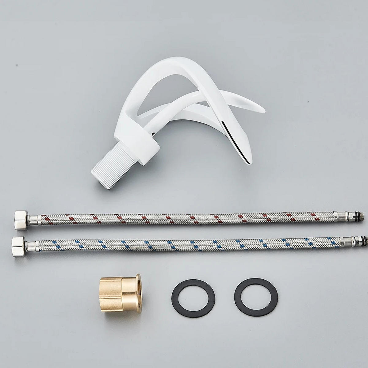 WASCHTISCHARMATUR Standard Weiß - Weiß, Metall (9/15/5cm) - Beaface