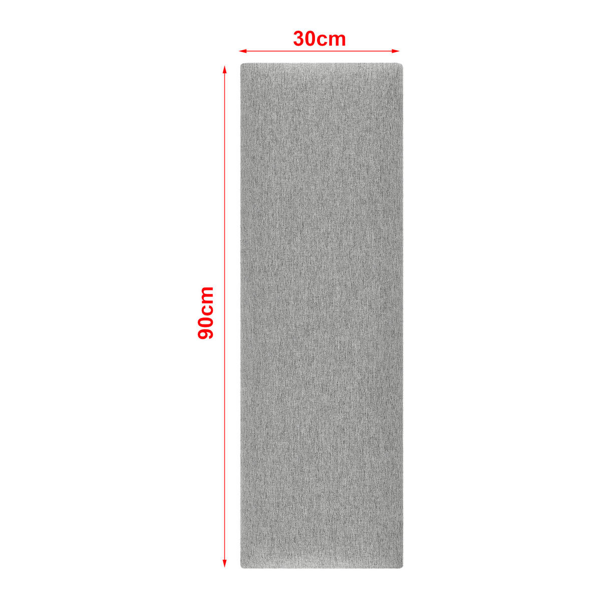 KOPFPOLSTER-SET 2 TLG. Carpino - Hellgrau, Textil (3/30/90cm) - [neu.haus]