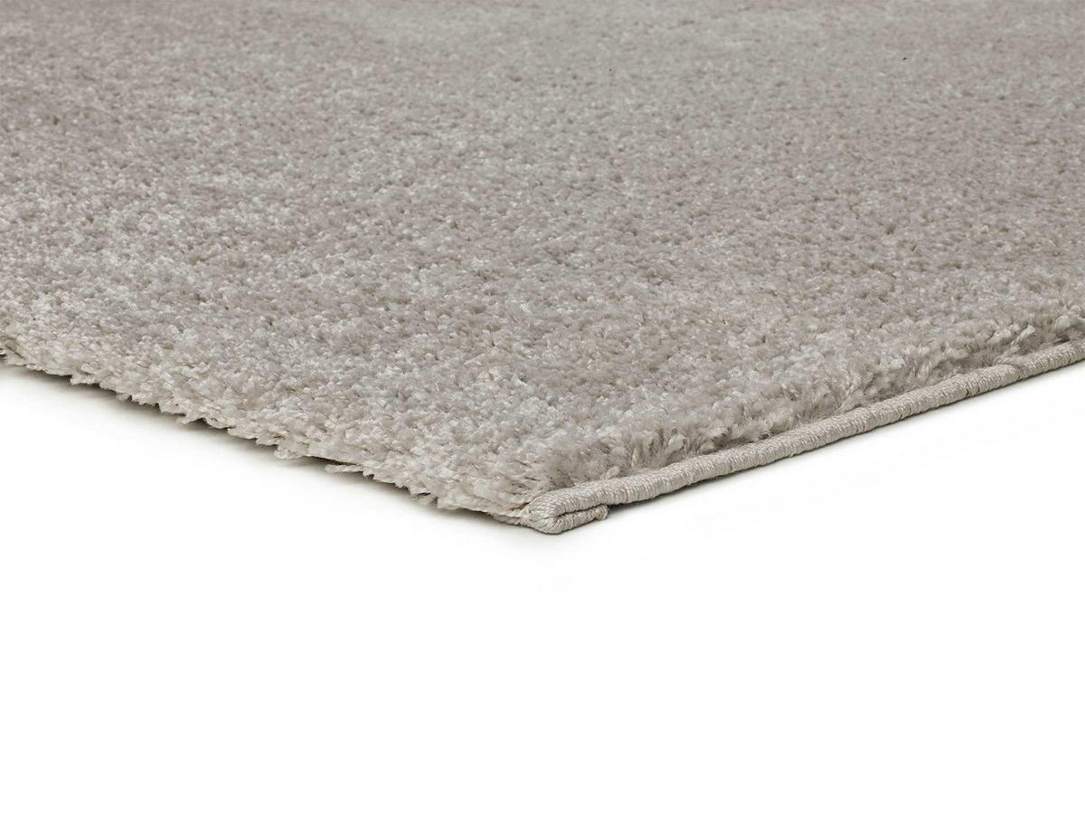 HOCHFLORTEPPICH Silber Atlas 60/120 cm - Silberfarben, Naturmaterialien/Textil (60/120cm) - Atticgo