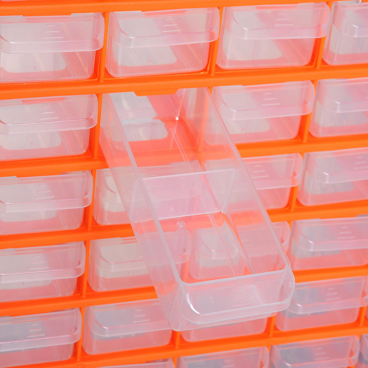 SORTIERKASTEN, Teile Box, Orange - Orange, Kunststoff (16/475/38cm) - DURHAND