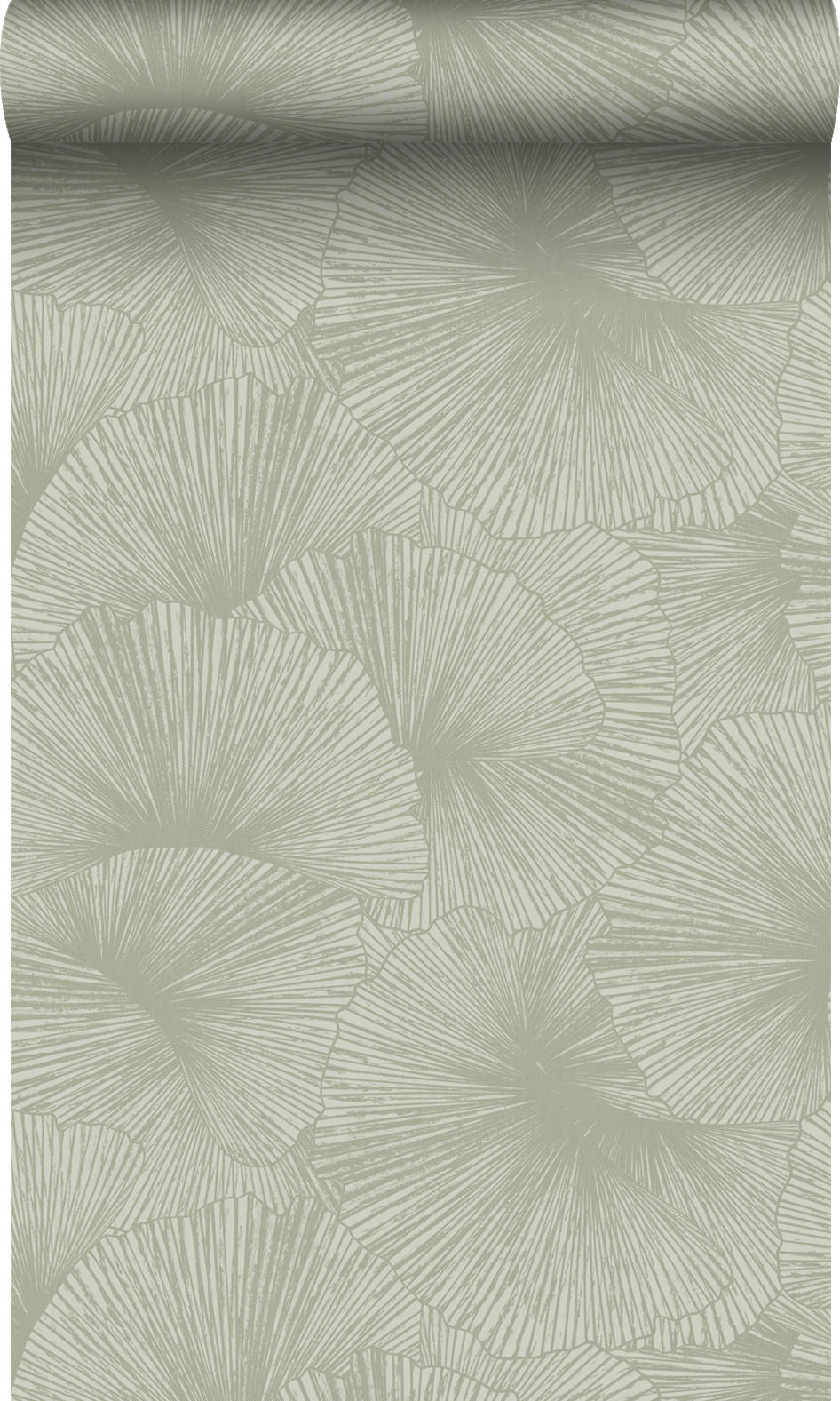 TAPETE 3D Muster Blätter 53 cm x 10.05 m - Grün, Papier (53/1000cm) - Origin Wallcoverings