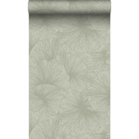 TAPETE 3D Muster Blätter 53 cm x 10.05 m - Grün, Papier (53/1000cm) - Origin Wallcoverings