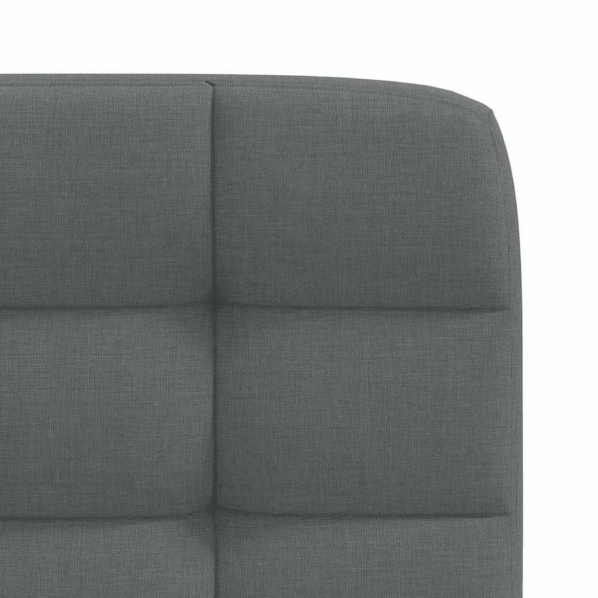 ESSZIMMERSTÜHLE 2 Stk. Dunkelgrau Stoff 45*54*86cm - Dunkelgrau, Metall (45/86/54cm) - ZMH