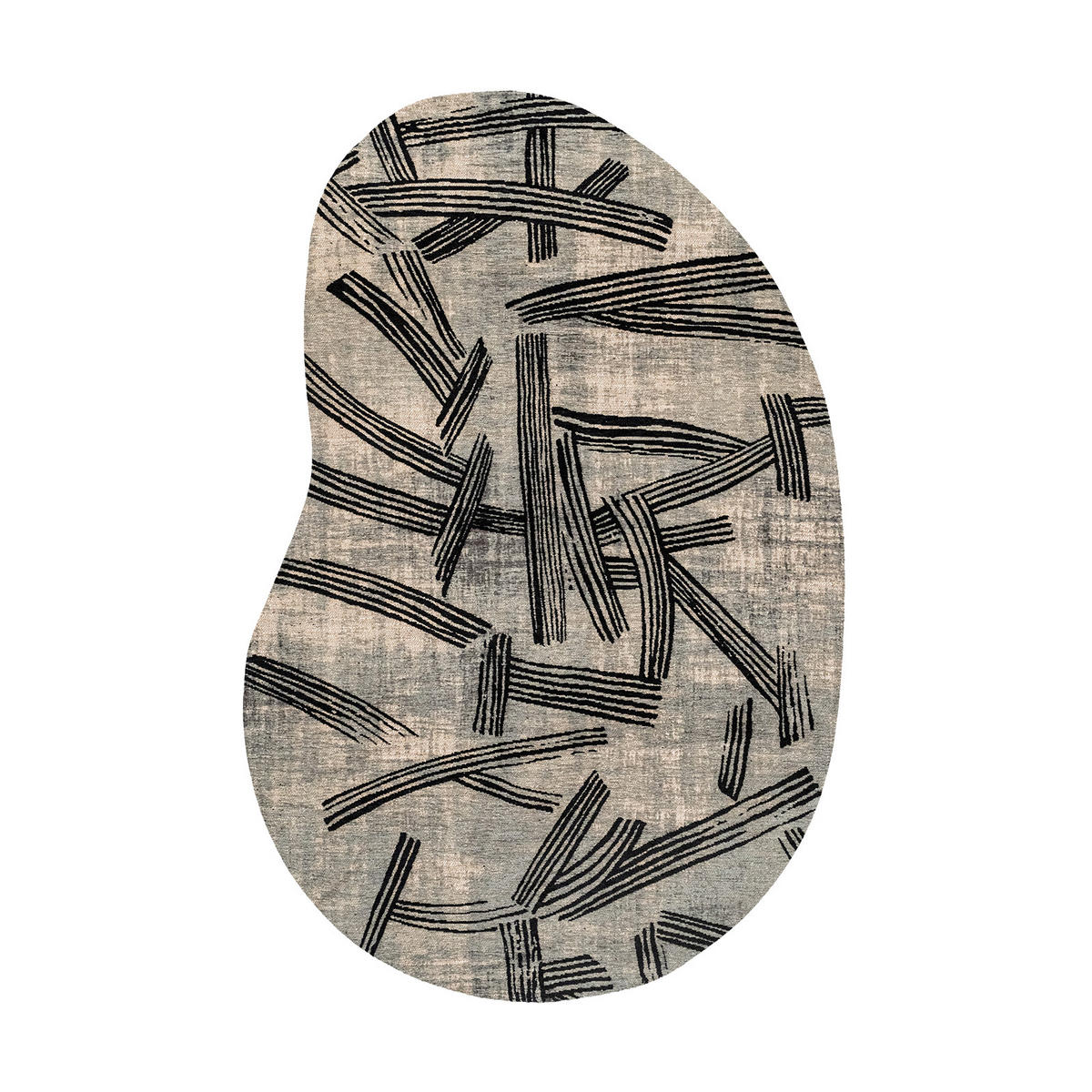 PREPROGA Kanji Dark Street 235/340 cm - siva, umetna masa/tekstil (235/340cm) - Louis De Poortere