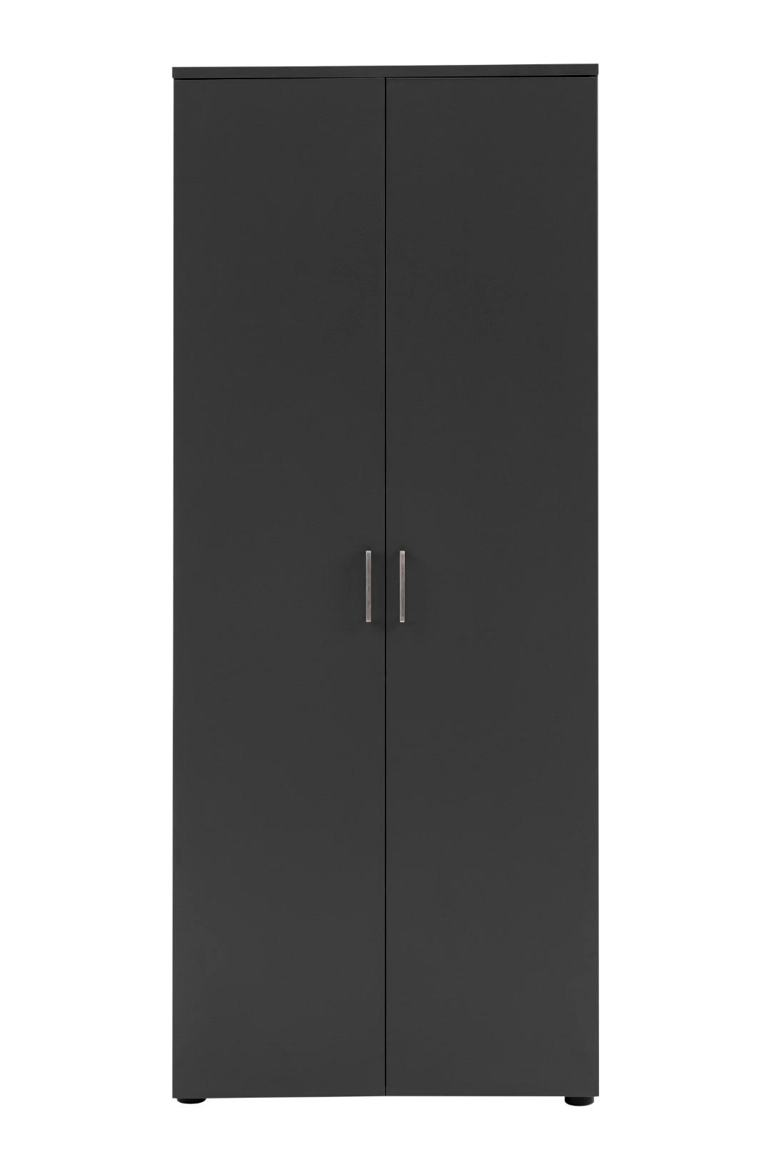 AKTENSCHRANK Hippo Large  200x80x41 cm 5 Fächern & 2 Flügeltüren Anthrazit - Anthrazit, Holz (80/200/41cm) - PROREGAL