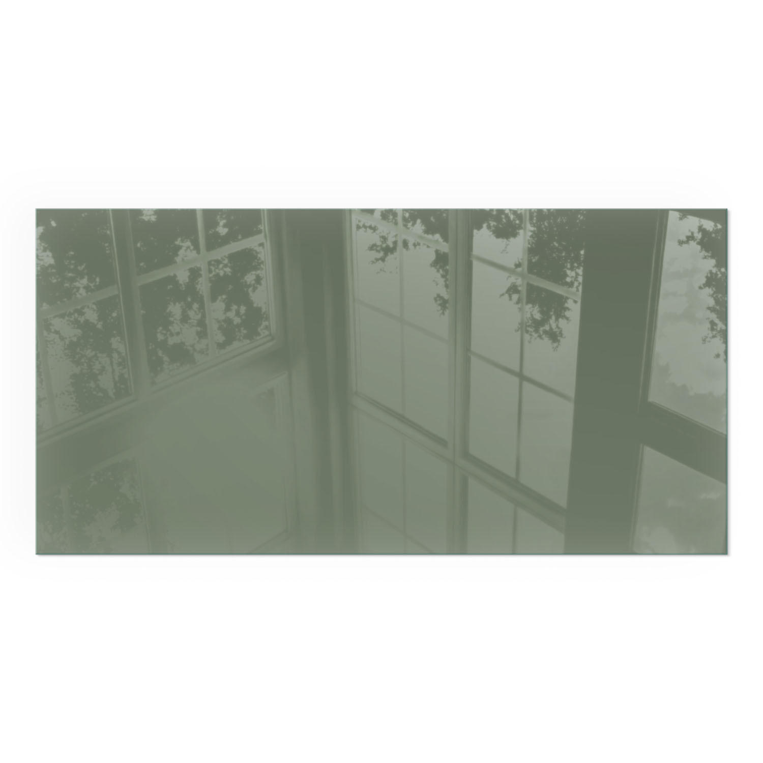 GLASPLATTE für Kamin 120x60 cm - Grün, Glas (120/60/0.4cm) - TULUP