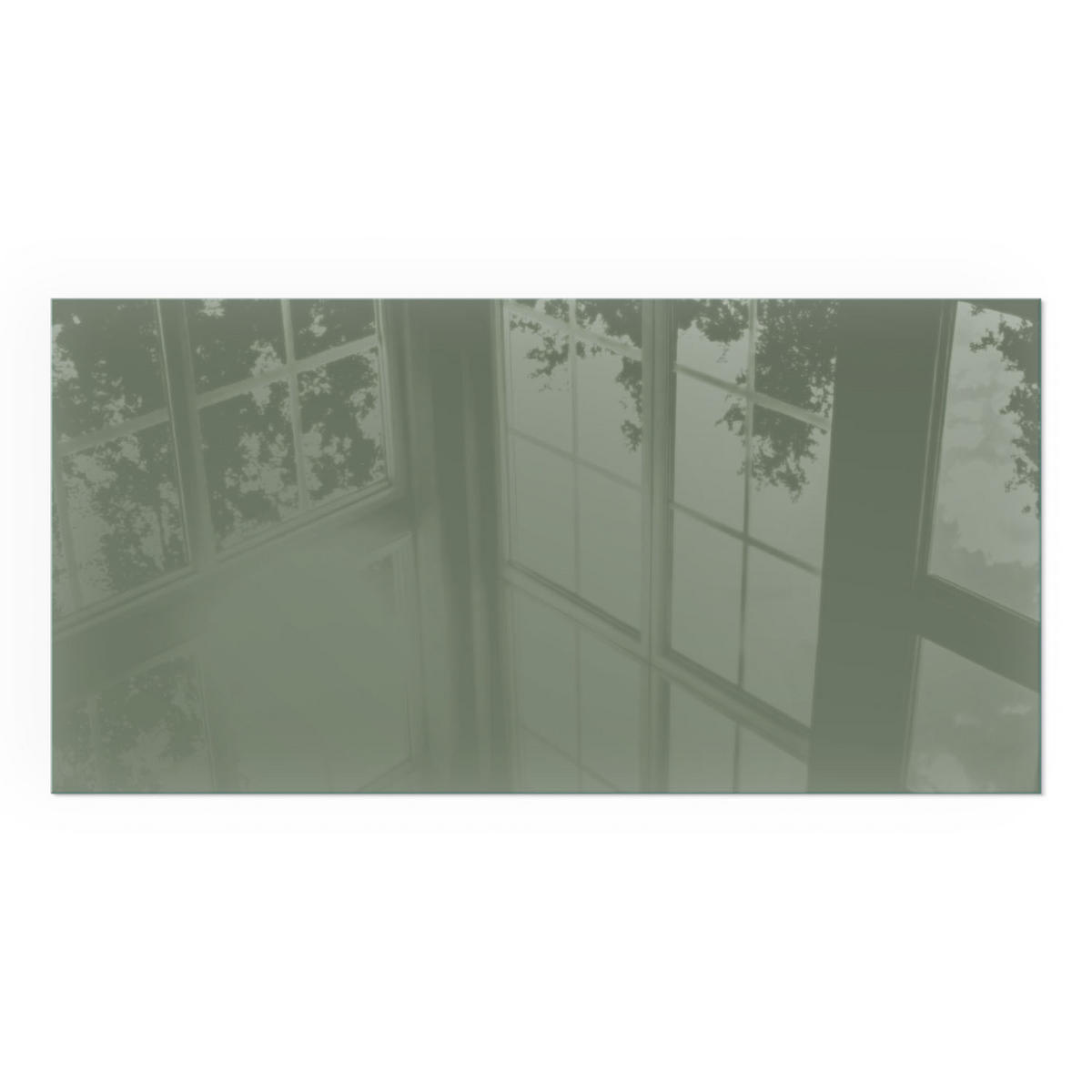 GLASPLATTE für Kamin 120x60 cm - Grün, Glas (120/60/0.4cm) - TULUP