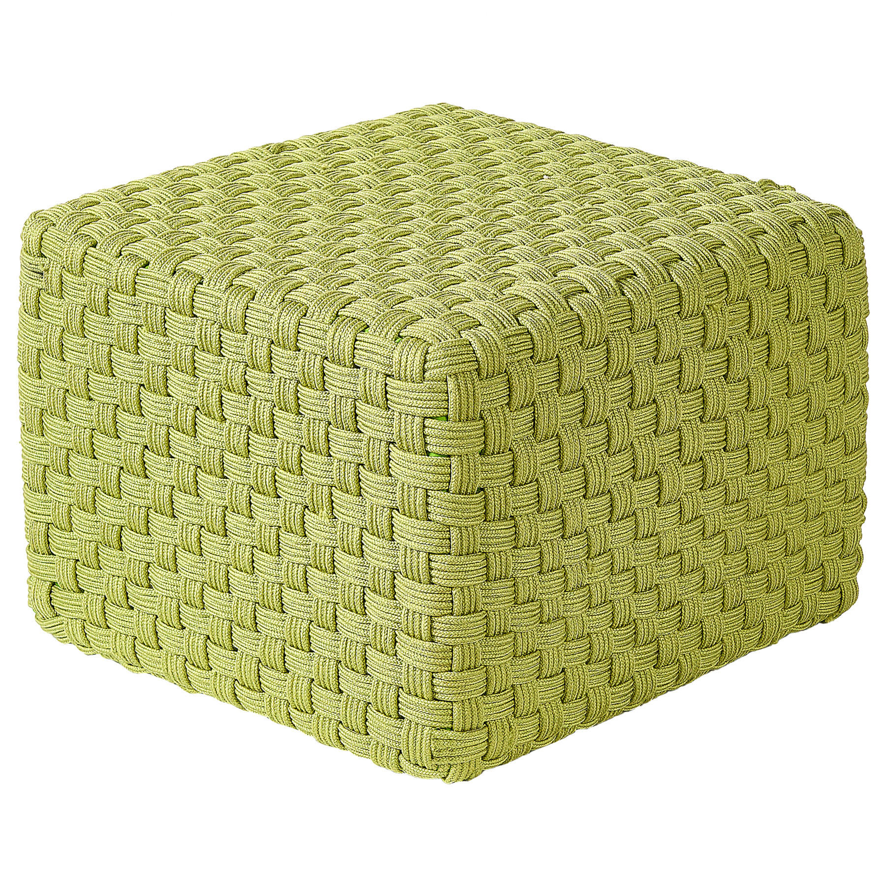 POUF Kunststoff Grün Nalli - Grün, Textil (50/35/50cm) - Beliani