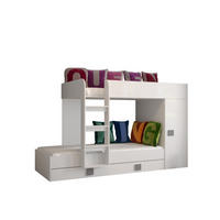 ETAGENBETT 254/94/165 - Weiß/Grau, Holz (90/200cm) - MÖBEL KRYSPOL