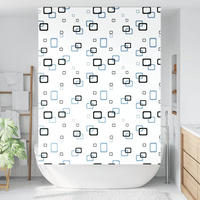 DUSCHVORHANG für Dusche Stoff Breite 146 cm - Transparent, Kunststoff (146/240cm) - MCBOSON
