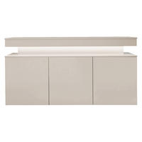 COMODĂ Glossa Bis 3D 160 - nisipiu, material plastic/compozit lemnos (160/83/39cm) - MIRJAN24