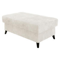 POLSTERHOCKER Nord - Perlmutt/Schwarz, Holz/Textil (106/44/67cm) - MIRJAN24