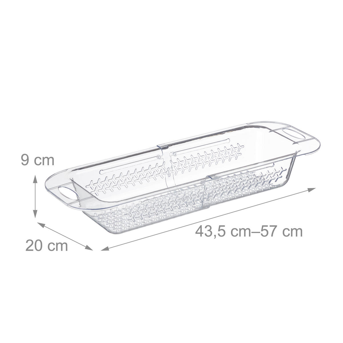 SPÜLBECKENSIEB - Transparent, Kunststoff (20cm) - Relaxdays