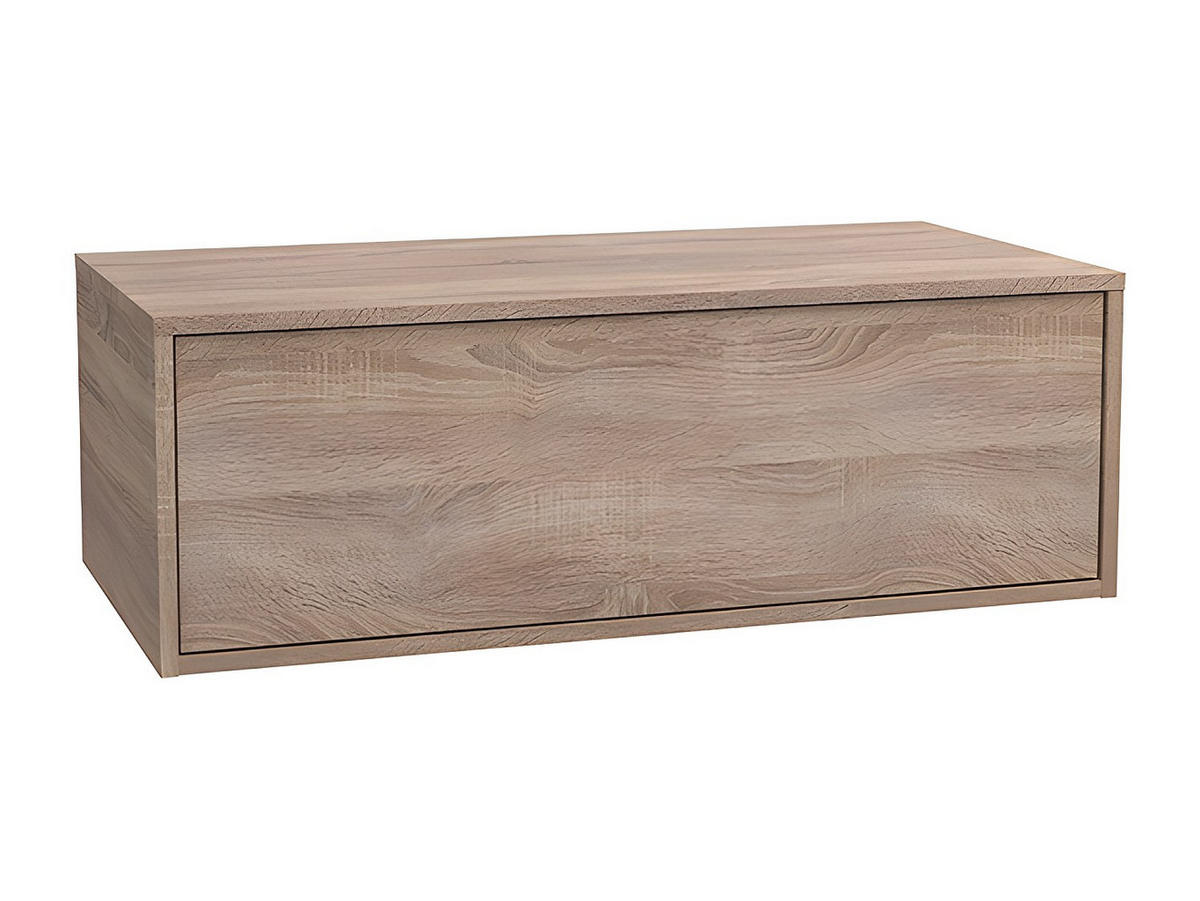 WASCHBECKENUNTERSCHRANK hängend - Holzfarben hell - 94 cm - TEANA II - Naturfarben, Holz (94/32/47cm) - Vente-Unique