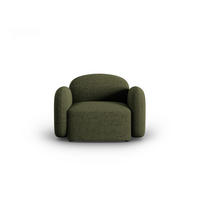 SESSEL Blair aus Chenille-Stoff grün meliert - Grün, Textil (87/80/119cm) - Micadoni