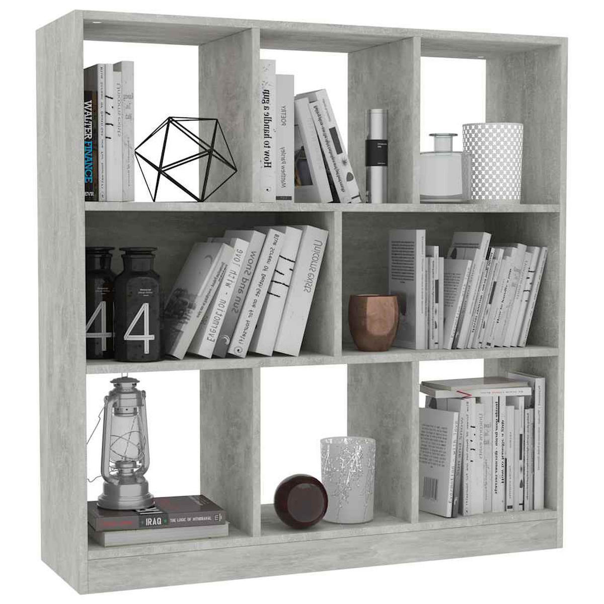 BÜCHERREGAL Betongrau 97,5/29,5/100 Cm Holzwerkstoff - Grau, Holzwerkstoff (29.5/100/97.5cm) - vidaXL
