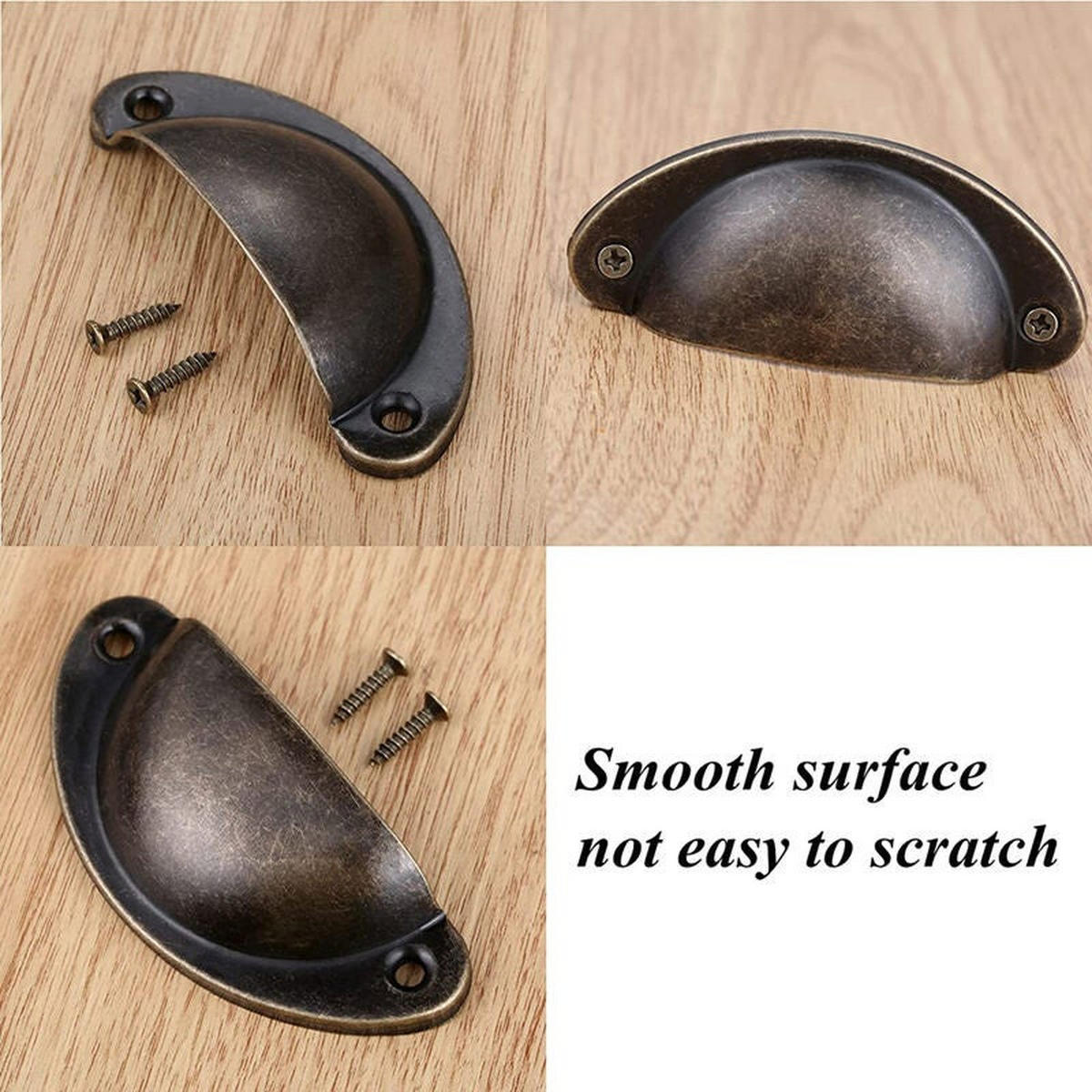 MÖBELGRIFF Bronze 10er-Set 82 mm - Schwarz, Metall (3.5/2.5/8cm)