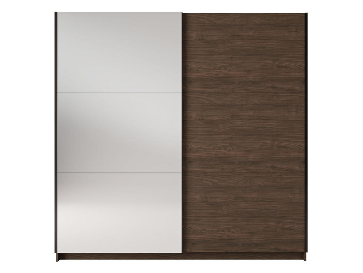 SCHIEBETÜRENSCHRANK ARSOLA 10 - 150/207/57 cm 2-Türig Walnut Villa - Walnussfarben, Holz/Holzwerkstoff (150.6/207/57.9cm)