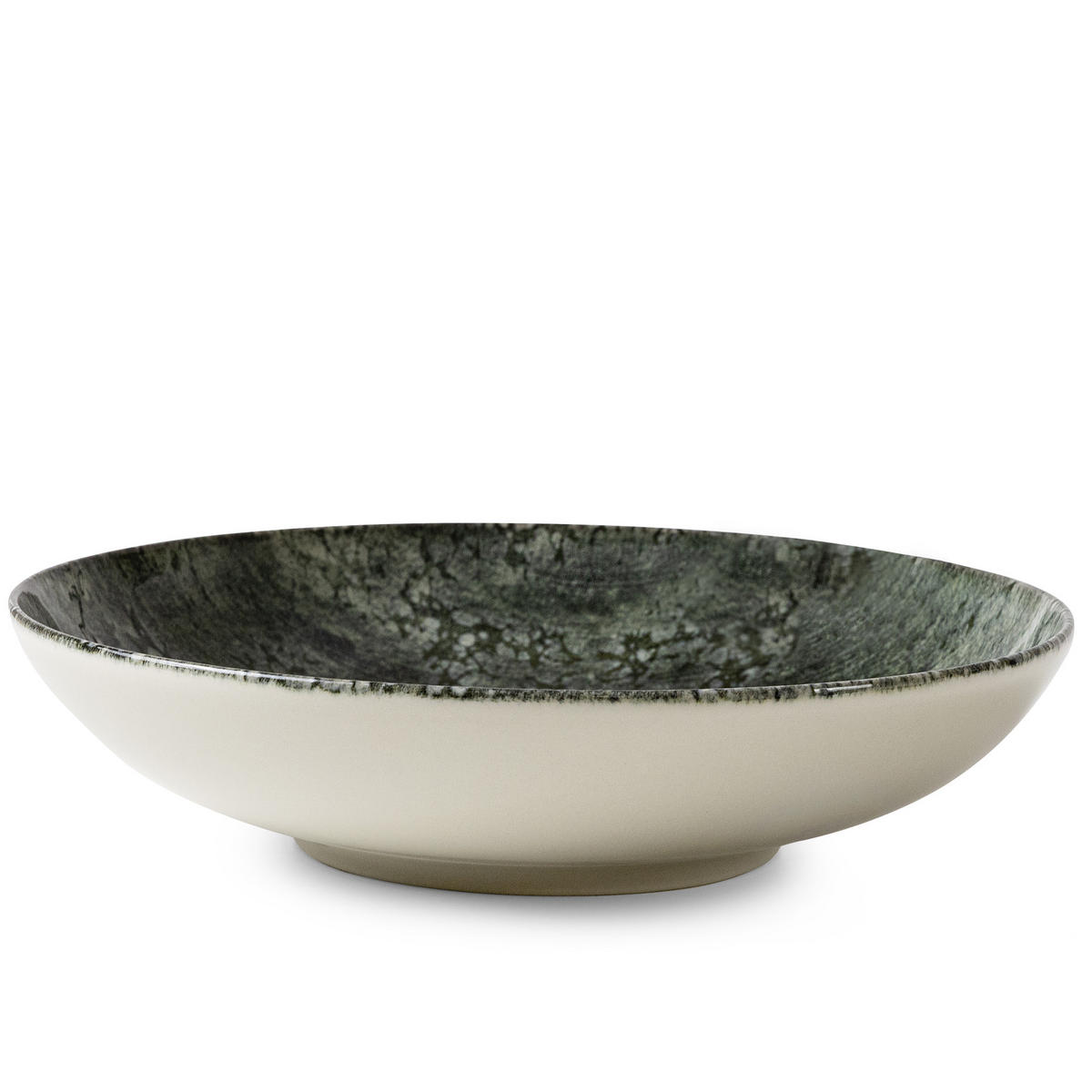 TELLER-SET MERCURO 6-tlg Suppenteller Hartporzellan - Dunkelgrau, Keramik (22/4/22cm) - KONSIMO®