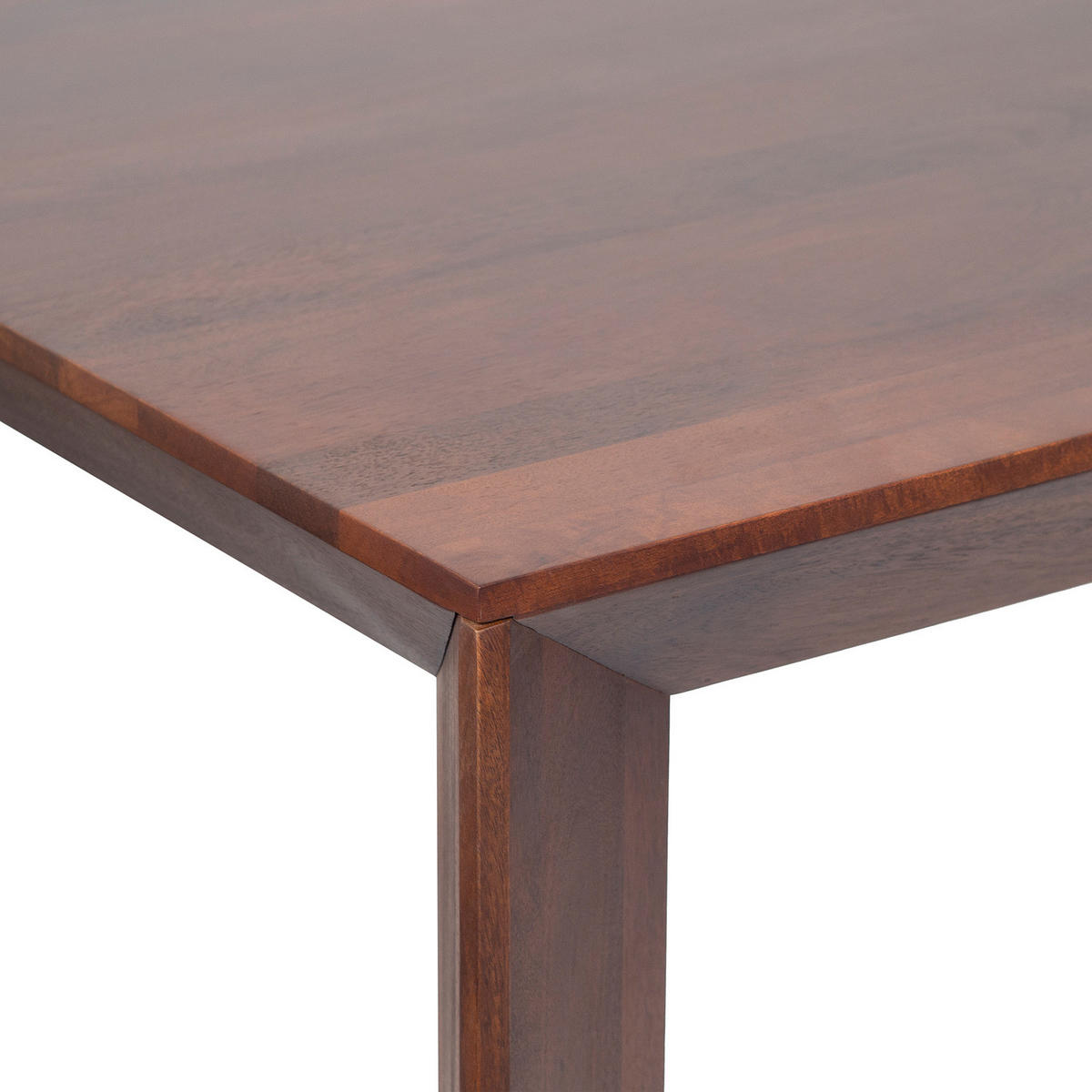 MASSIVER ESSTISCH - Mango massiv - Braun, Holz (100/200/76cm) - home24