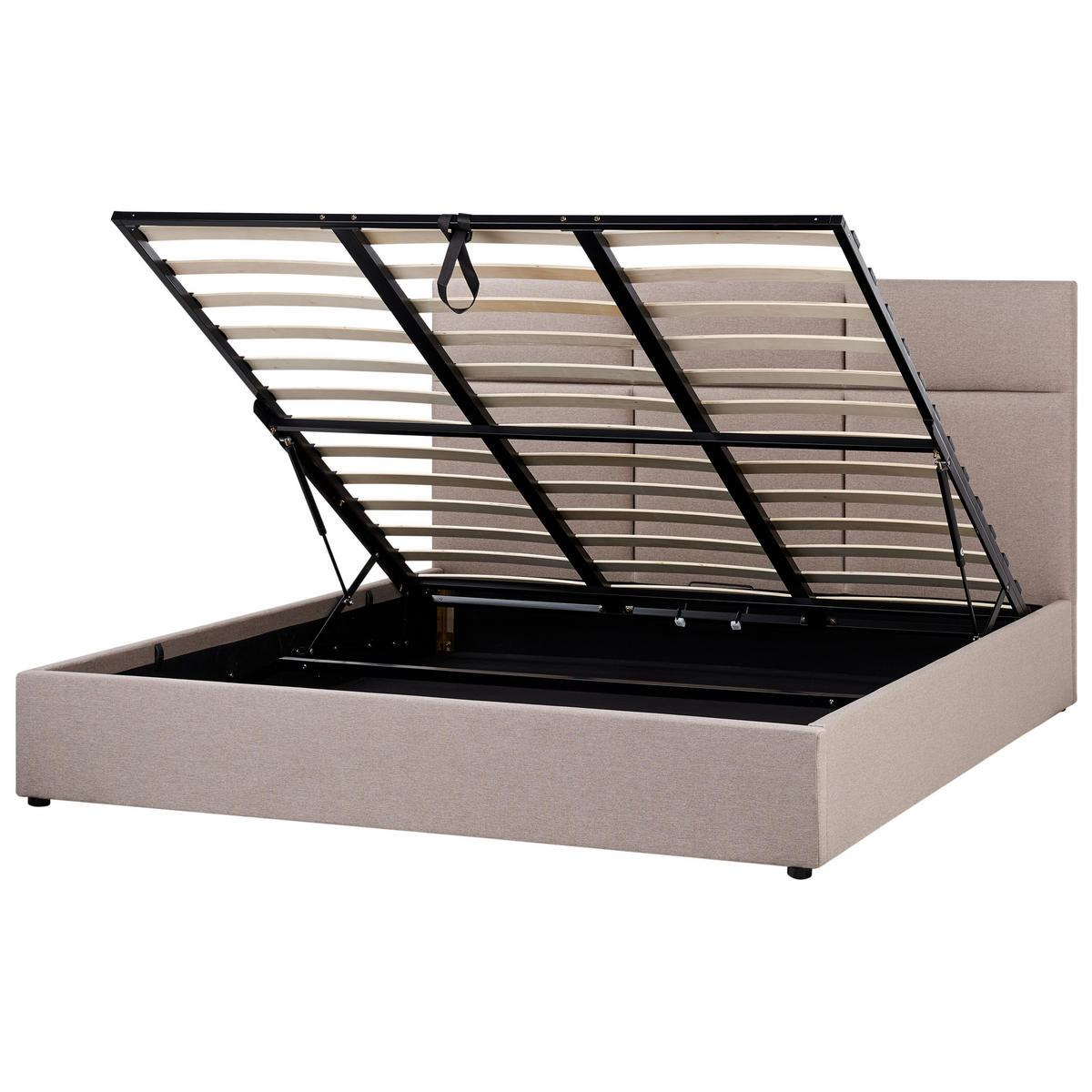 POLSTERBETT 180x200 cm Beige Lagord - Taupe, Textil (180/200cm) - Beliani