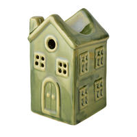 AROMALAMPA, keramika, zelená - zelená barva, keramika (8.5/13/8.5cm) - Mondex