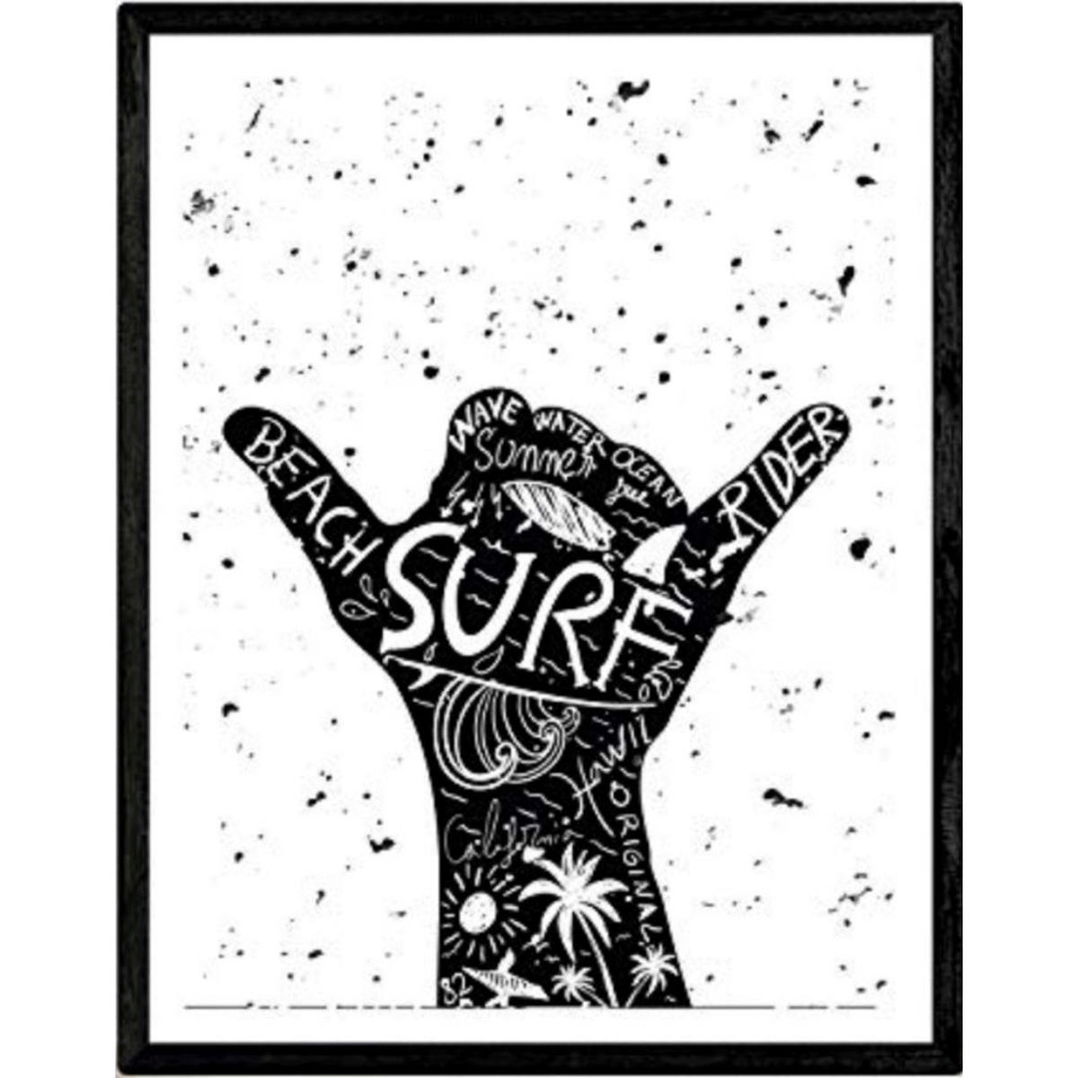 POSTER Surf Sport A3 Rahmenlos - Klar, Papier (29.7/5/42cm) - Nacnic