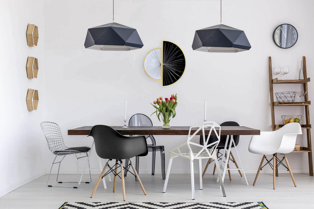 WANDDEKO Schwarz-Weiß 91/81 cm - Schwarz, Metall (4.75/81/4cm) - KUNSTLOFT