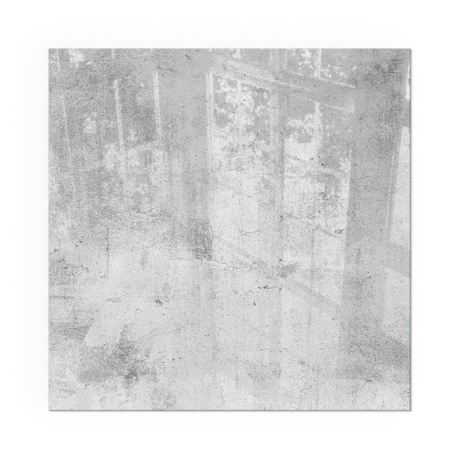 GLASPLATTE für Kamin 60x60 cm - Grau, Glas (60/60/0.4cm) - TULUP