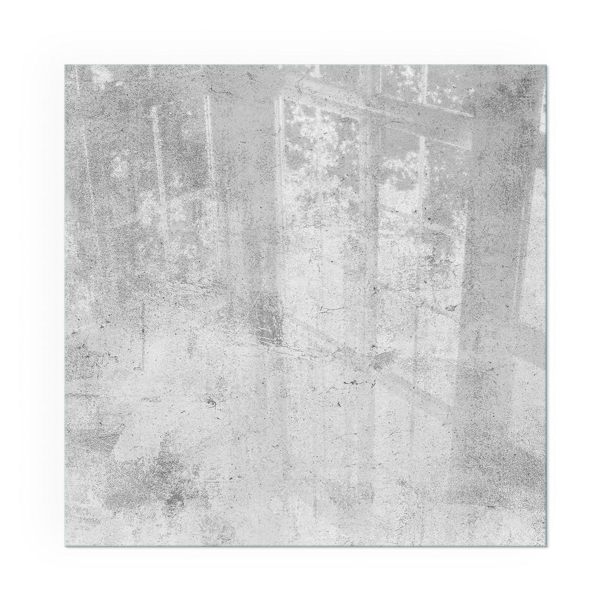 GLASPLATTE für Kamin 60x60 cm - Grau, Glas (60/60/0.4cm) - TULUP