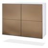 KOMMODE Rova Bronze Optik - Bronzefarben, Holzwerkstoff (92.5/73.5/35cm) - Vladon