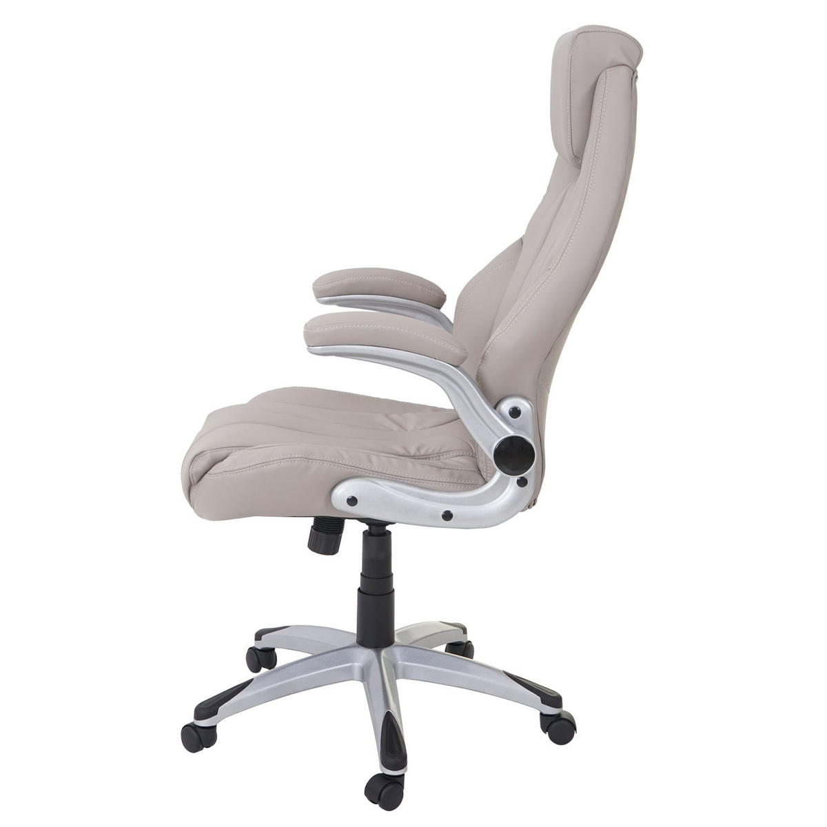 BÜROSTUHL Grau - Grau, Textil (68/128/80cm) - MCW