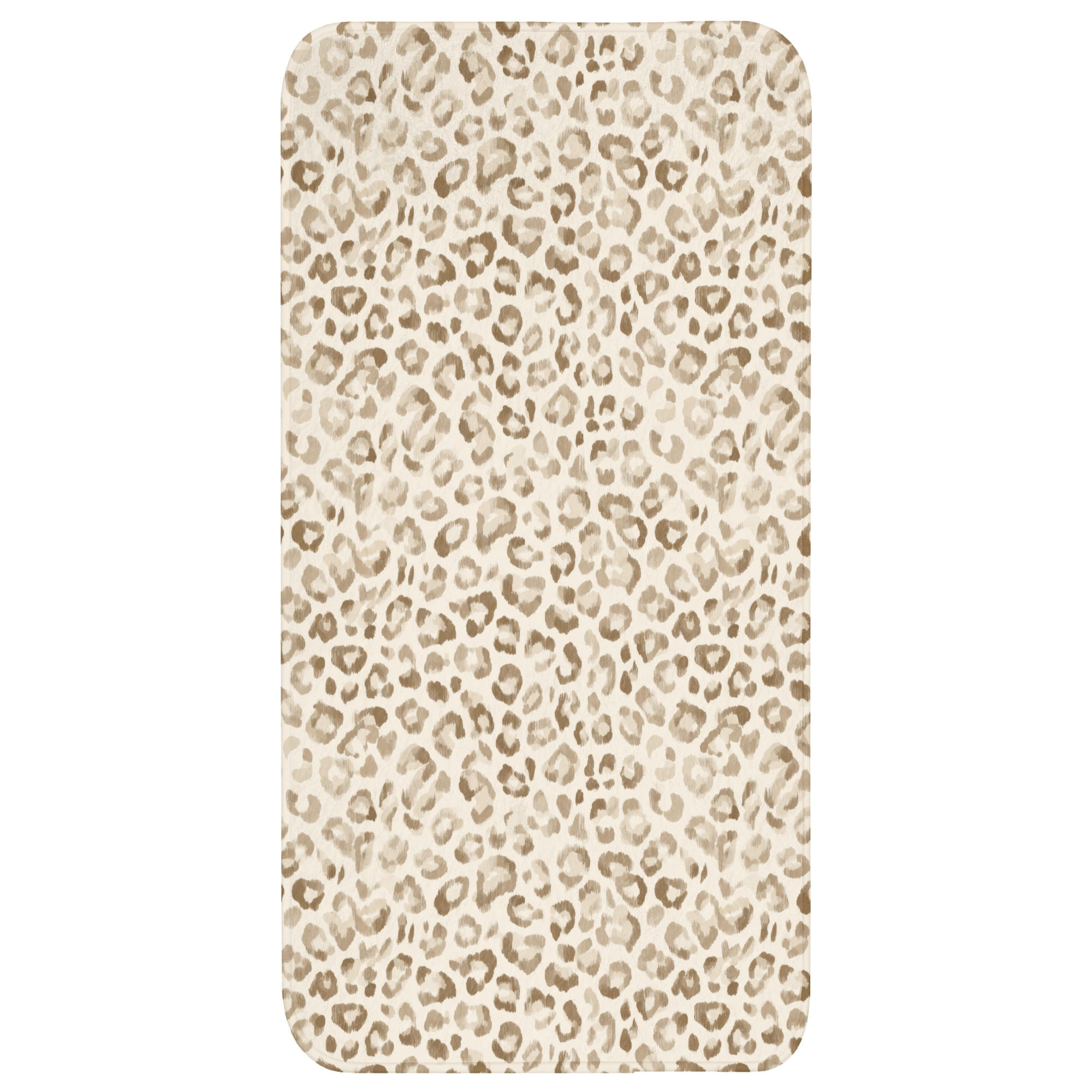 OnlyWow KOUPELNOVÁ PŘEDLOŽKA Leopard - Classic - Béžová 60x120 cm