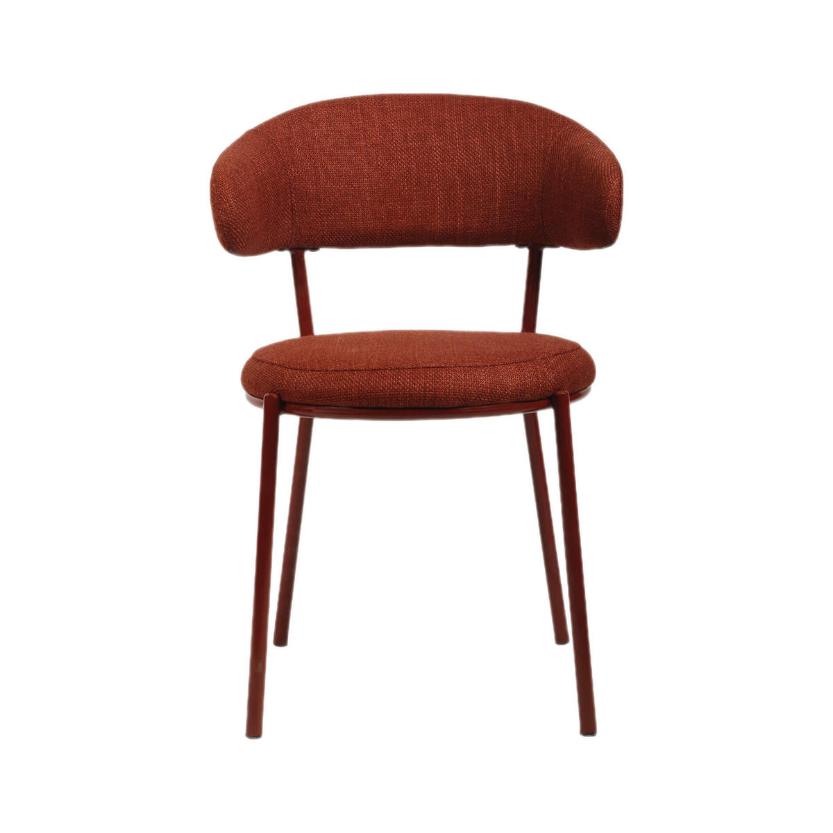 STÜHLE 2er Set Rot 57,5/47,5/80,5 cm - Rot, Textil (47.5/80.5/57.5cm) - Mobili Rebecca