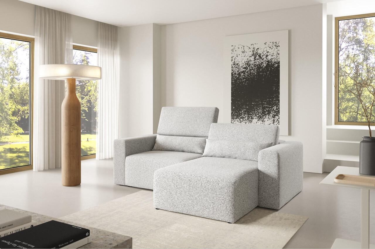 ECKSOFA Modular Premium Grau - Hellgrau/Schwarz, Holz/Holzwerkstoff (225/172cm) - Furnisell