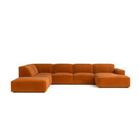 ECKSOFA Cursal V, Stoff Salvador, Braun, Links - Braun, Holz (364/262cm) - Kaiser Möbel